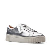 Clarks - Womens Mayhill Walk Shoes, Color Silver Met, Size: 5.5 UK
