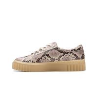 Clarks Women's Mayhill Walk Sneaker, Grey Snake Lea, 8 UK