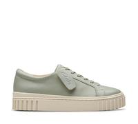Clarks Women's Mayhill Walk Sneaker, Light Green Lea, 3.5 UK