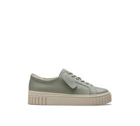 Clarks Women's Mayhill Walk Sneaker, Light Green Lea, 7.5 UK