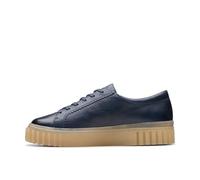 Clarks Women's Mayhill Walk Sneaker, Navy Leather, 3.5 UK