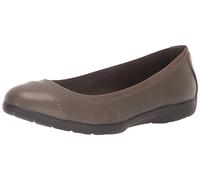 Clarks Women's Meadow Opal Ballet Flat, Slate Leather, 6.5