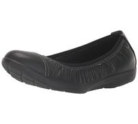 Clarks - Womens Meadow Opal Shoes, Color Black Leather, Size: 5 UK Wide