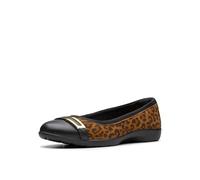 Clarks Women's Meadow Rose Ballet Flat, Leopard, 6 UK