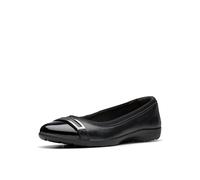 Clarks - Womens Meadow Rose Shoes, Color Black Comb, Size: 2.5 UK