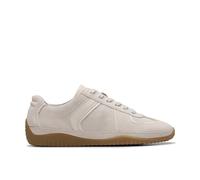 Clarks Women's Meridor Lo Off-White Combination Trainers in White | Size: 5.5/Standard Fit