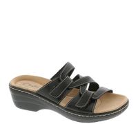Clarks Women's Merliah Karli Sandal, Black Leather, 6.5 UK