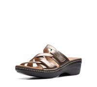 Clarks Women's Merliah Karli Sandal, Metallic Leather, 6.5