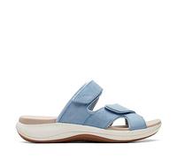 Clarks Women's Mira Ease Slide Sandal, Denim Blue Textile, 5 UK