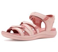 Clarks Women's Mira Madi Sport Sandal, Dusty Pink Textile, 5 UK