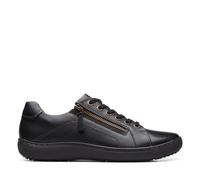 Clarks Nalle Lace Black Leather Womens lacing shoes 7198-64D in a Plain Leather in Size 5