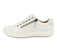 Clarks - Womens Nalle Lace Shoes, Color White Leather, Size: 9.5 UK