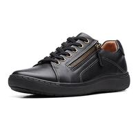 Clarks Womens Nalle Lace Sneaker, Black, 5.5 UK