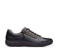 Clarks Women's Nalle Lace Sneaker, Black, 7 UK