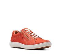 Clarks Women's Nalle Lace Sneaker, Grenadine Nubuck, 10 W