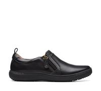 Clarks Women's Nalle Lilac Black Leather Slip Ons | Size: 4.5-Standard Fit Clarks Black 4.5-Standard Fit
