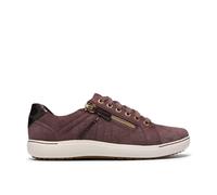 Clarks Women's Nalle Zen Plum Interest Trainers, Lace Up in Purple | Size: 4/Standard Fit