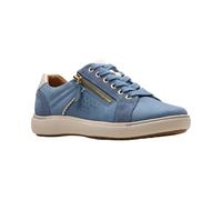 Clarks Women's Nalle Zen Sneaker, Blue Combi Nubuck, 5.5 UK