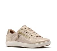 Clarks Women's Nalle Zen Sneaker, Metallic Leather, 9.5 Wide