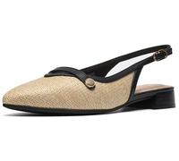 Clarks Women's Natalyn Sling Ballet Flat, Natural Raffia, 10 Wide