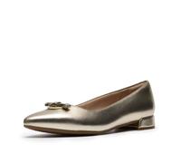 Clarks Womens Natalyn Trim, Gold Metallic Synthetic, 8