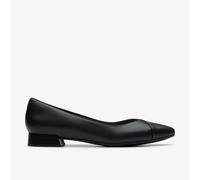 Clarks Womens Natalyn Wish Black Leather Slip Ons,Ballet Pumps Leather Smart