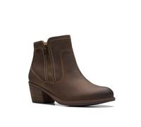 Clarks Women's Neva Zip Waterproof Ankle Boot, Taupe Leat, 0 Women/0 Men
