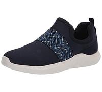 Clarks Women's Nova Way Sneaker, Dark Navy Combi, 7.5