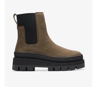 Clarks Womens Orianna 2 Top Dark Olive Nubuck Chelsea Boots
