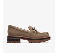 Clarks Orianna Bit Womens Flat Shoes Beige, 7