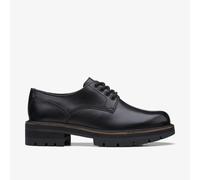 Clarks Womens Orianna Derby Black Lace Up,Derby Shoes Leather Casual