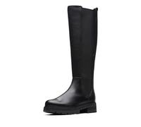 Clarks Women's Orianna Long Knee High Boot, Black Leather, 6