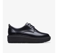 Clarks Womens Orianna W Derby Black Leather Derby Shoes Leather Casual