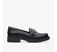 Clarks Womens Orinoco 2 Edge Black Leather Loafers Leather Casual
