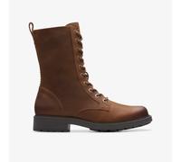 Clarks Orinoco2 Style Womens Military Boots 4 UK Brown Snuff Leather