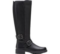 Clarks - Womens Orinoco 2 Tall Boot, Color Black Leather, Size: 5.5 UK