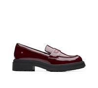 Clarks Women's Orinoco 3 Edge Loafer, Merlot Leather, 6 UK