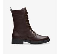 Clarks Womens Orinoco2 Style Dark Brown Leather Lace Up,Ankle Boots Leather