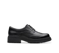 Clarks Women's Orinoco3 Derby, Black Leather, 8 UK