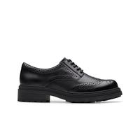 Clarks Orinoco3 Derby Womens Black Leather, 5.5