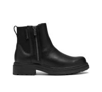 Clarks Women's Orinoco3 Zip Waterproof Black Leather Ankle Boots | Size: 5.5/Standard Fit