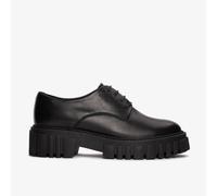 Clarks Womens Page Walk Black Leather Lace Up,Derby Shoes Leather Casual