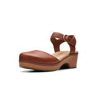 Clarks Women's Paizlee Bay Clog, Tan Leather, 4.5 UK