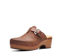 Clarks Women's Paizlee Nora Clog, Tan Suede, 6 UK Wide