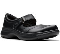 Clarks - Womens Pro Pace Shoes, Color Black Leather, Size: 6 UK