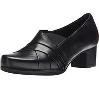 Clarks Women's Rosalyn Adele, Black Leather, 8.5 2A - Narrow, Black Leather, 8.5 2A - Narrow