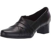 Clarks Women's Rosalyn Adele, Black Leather, 10 2A - Narrow
