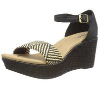 Clarks Women's Rose EaseSandal, Black (Black Leather), 5 UK