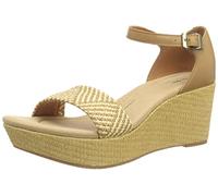 Clarks Women's Rose EaseSandal, Light Tan Lea, 7.5 UK