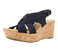 Clarks Women's Rose Erin Sandal, Navy, 5 UK